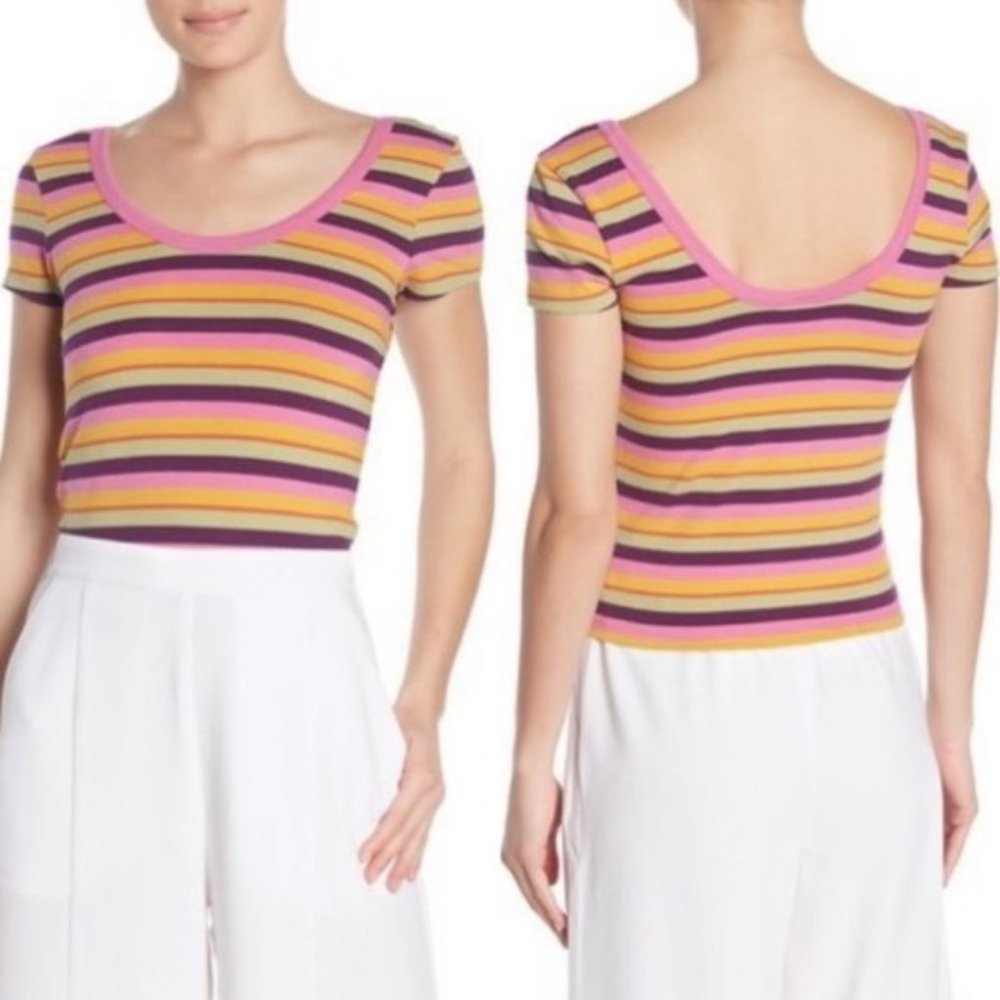 NWT Abound Double Scoop Neck Baby T-Shirt Nordstrom Size Small New With Tags Top